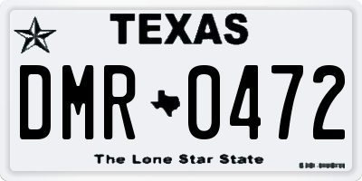 TX license plate DMR0472