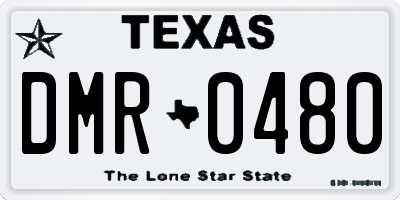 TX license plate DMR0480