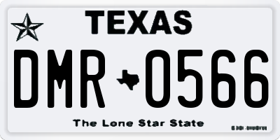 TX license plate DMR0566