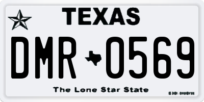 TX license plate DMR0569
