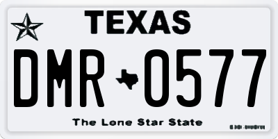 TX license plate DMR0577