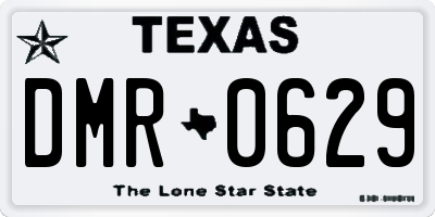 TX license plate DMR0629
