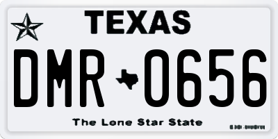 TX license plate DMR0656