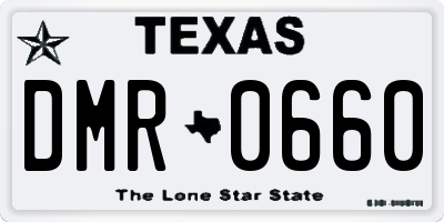 TX license plate DMR0660