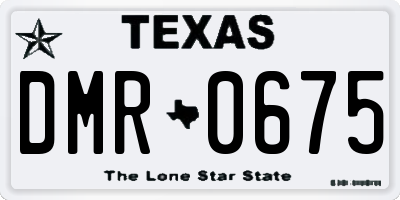 TX license plate DMR0675