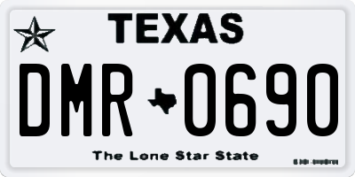 TX license plate DMR0690