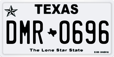 TX license plate DMR0696