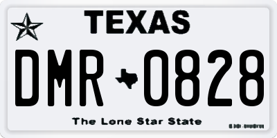 TX license plate DMR0828