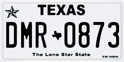 TX license plate DMR0873