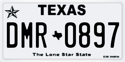 TX license plate DMR0897