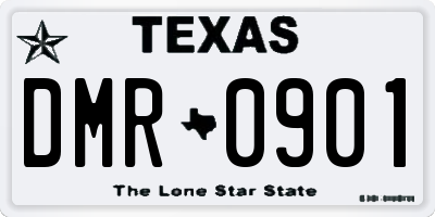 TX license plate DMR0901