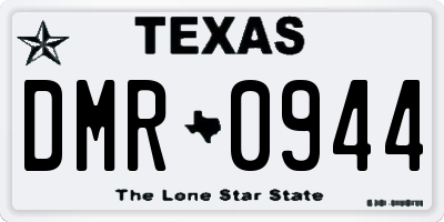 TX license plate DMR0944