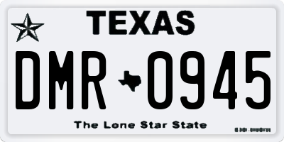 TX license plate DMR0945