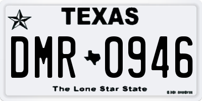 TX license plate DMR0946