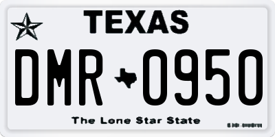 TX license plate DMR0950