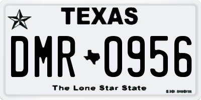 TX license plate DMR0956