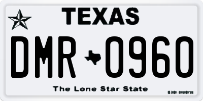 TX license plate DMR0960