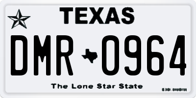 TX license plate DMR0964