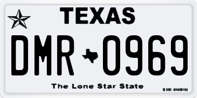 TX license plate DMR0969