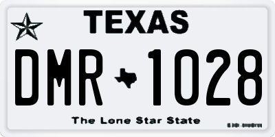TX license plate DMR1028