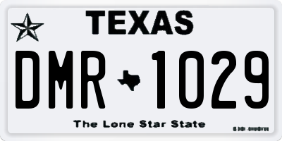 TX license plate DMR1029