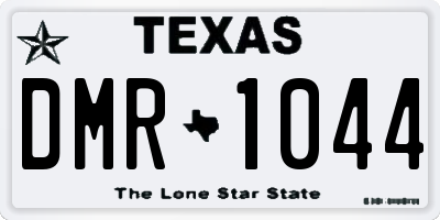 TX license plate DMR1044
