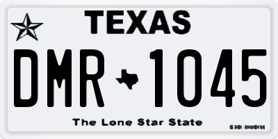 TX license plate DMR1045