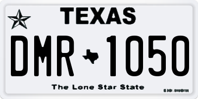 TX license plate DMR1050