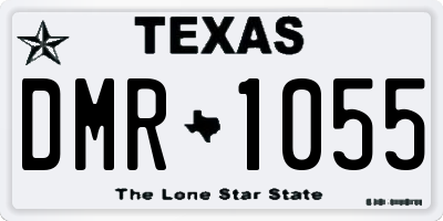 TX license plate DMR1055