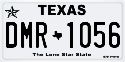 TX license plate DMR1056