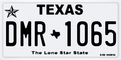 TX license plate DMR1065