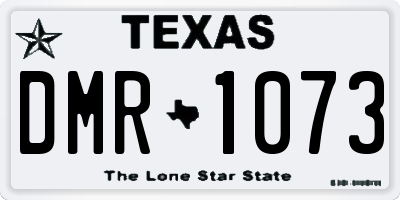 TX license plate DMR1073