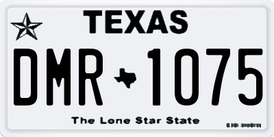 TX license plate DMR1075