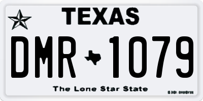 TX license plate DMR1079