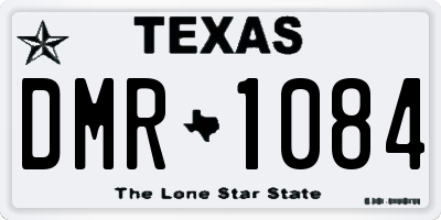 TX license plate DMR1084
