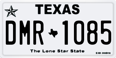 TX license plate DMR1085