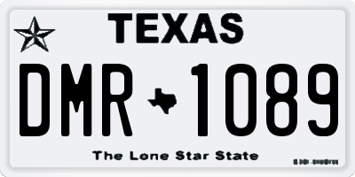 TX license plate DMR1089