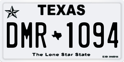 TX license plate DMR1094