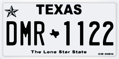 TX license plate DMR1122