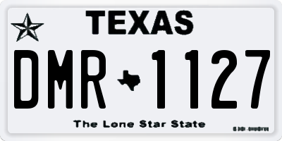 TX license plate DMR1127