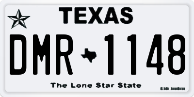 TX license plate DMR1148