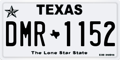TX license plate DMR1152