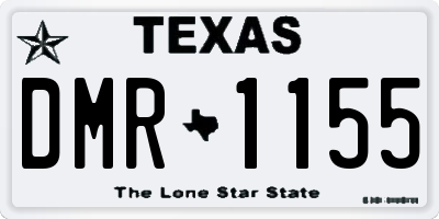 TX license plate DMR1155