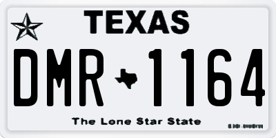 TX license plate DMR1164