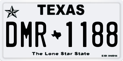 TX license plate DMR1188