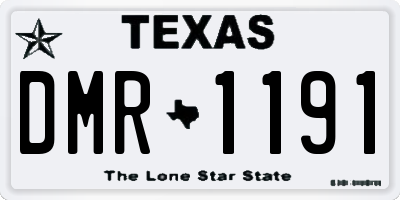 TX license plate DMR1191