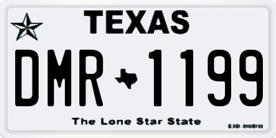 TX license plate DMR1199