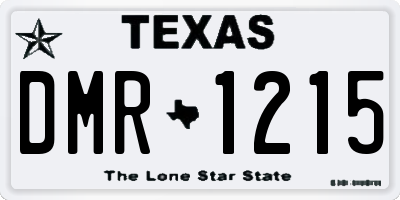 TX license plate DMR1215