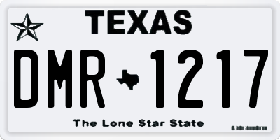 TX license plate DMR1217