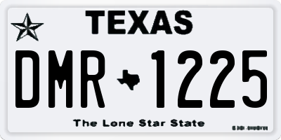 TX license plate DMR1225